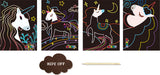 Scratch Art - 4 Magic Unicorns