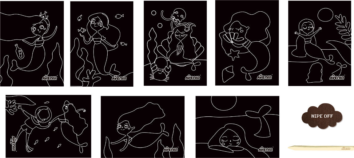 Scratch Art - Little Mermaid