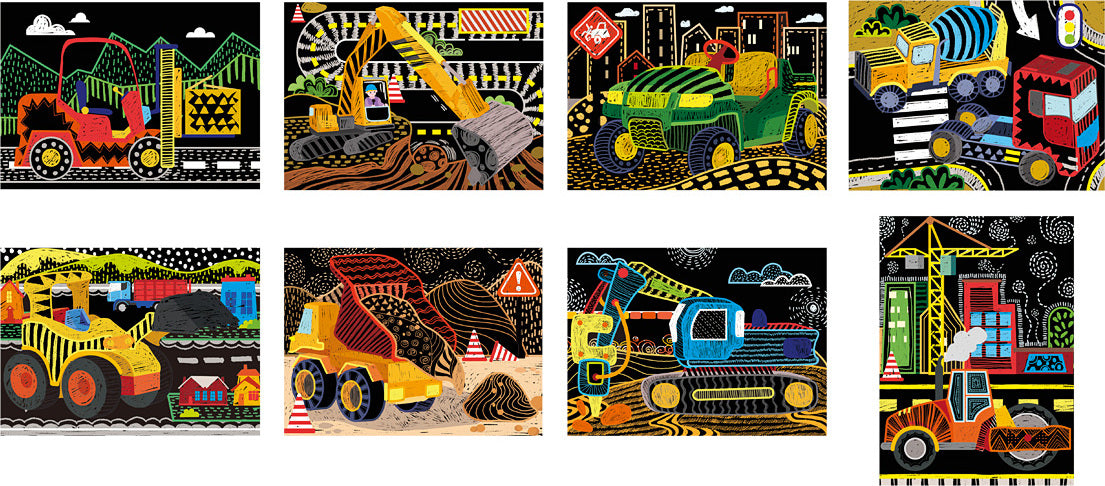 Scratch Art - Construction