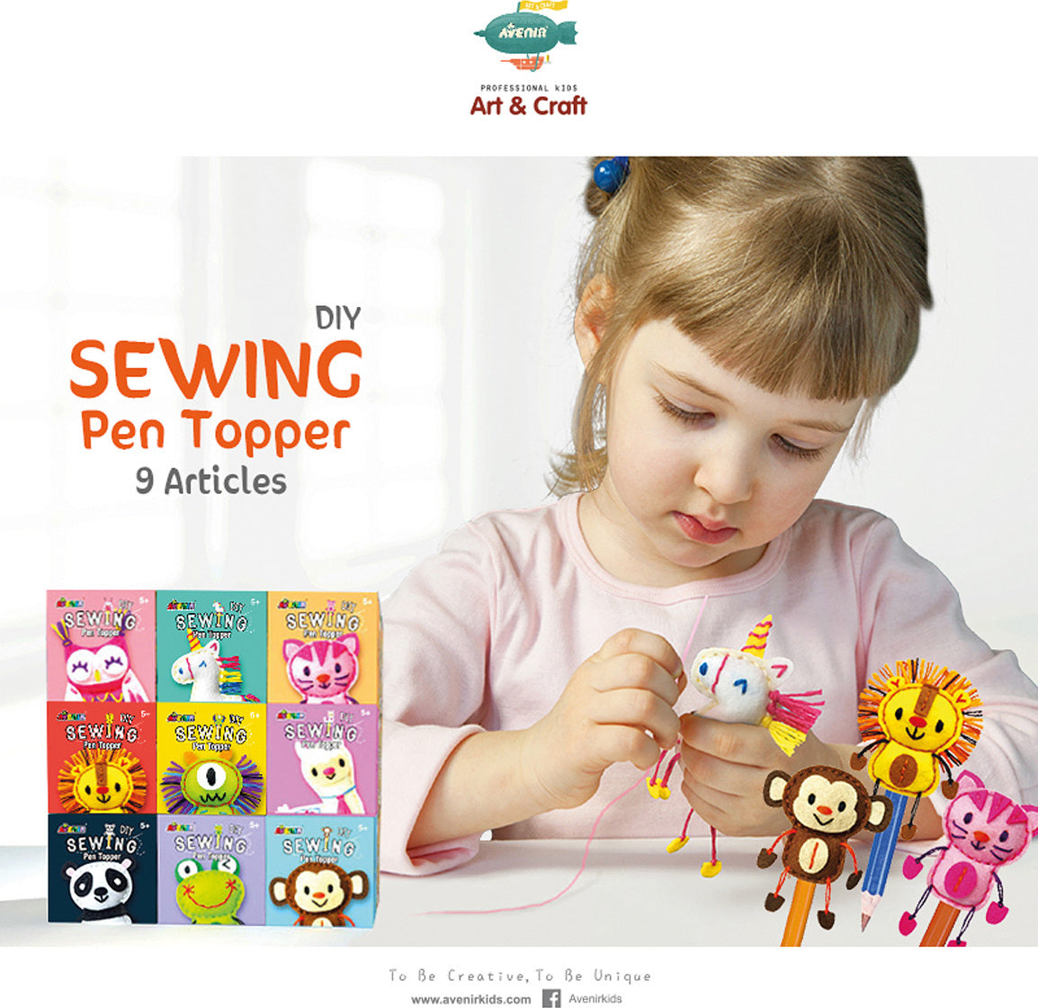 Sewing Pencil Toppers (assorted - sold individually)