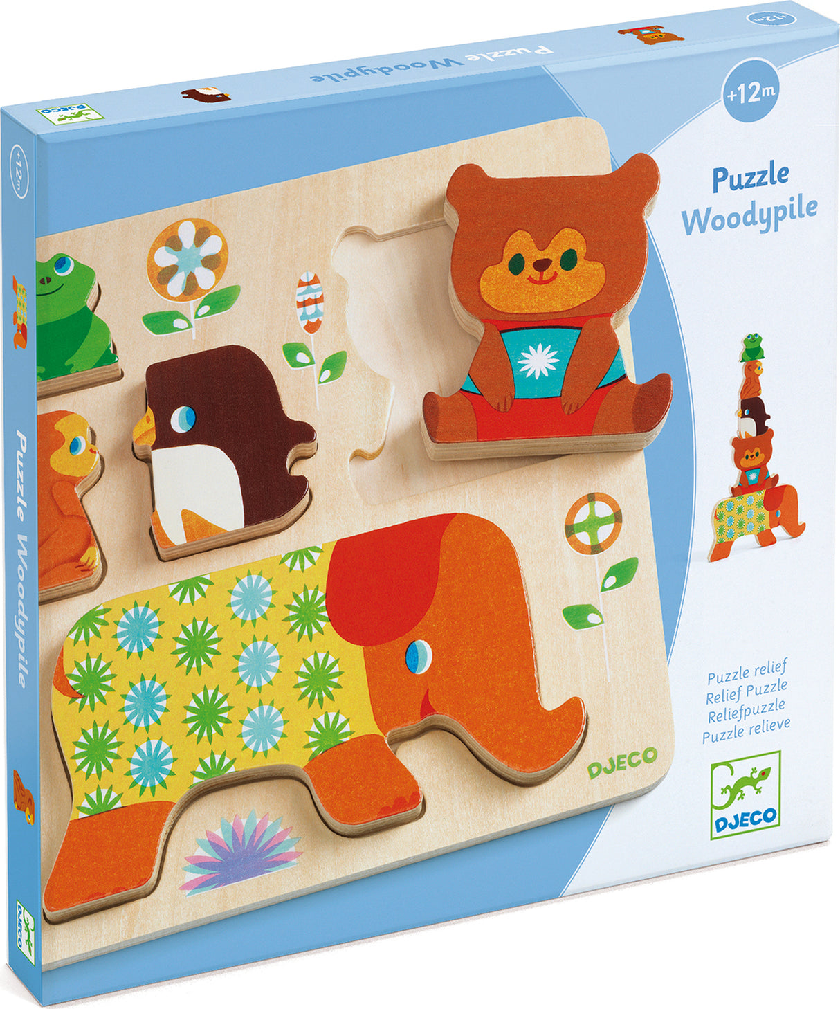 DJECO Woodypile Wooden Puzzle