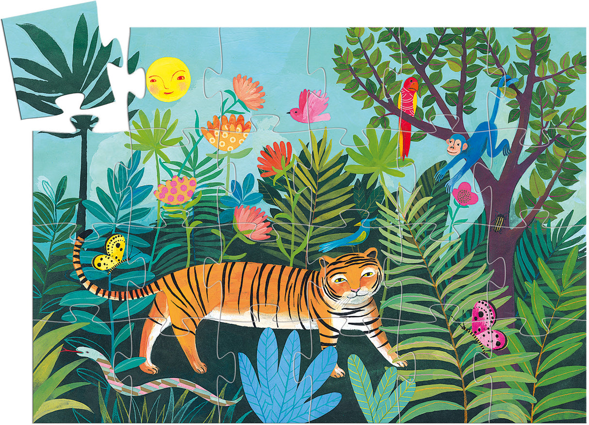 Silhouette Puzzles - The Tiger's Walk - 24pcs