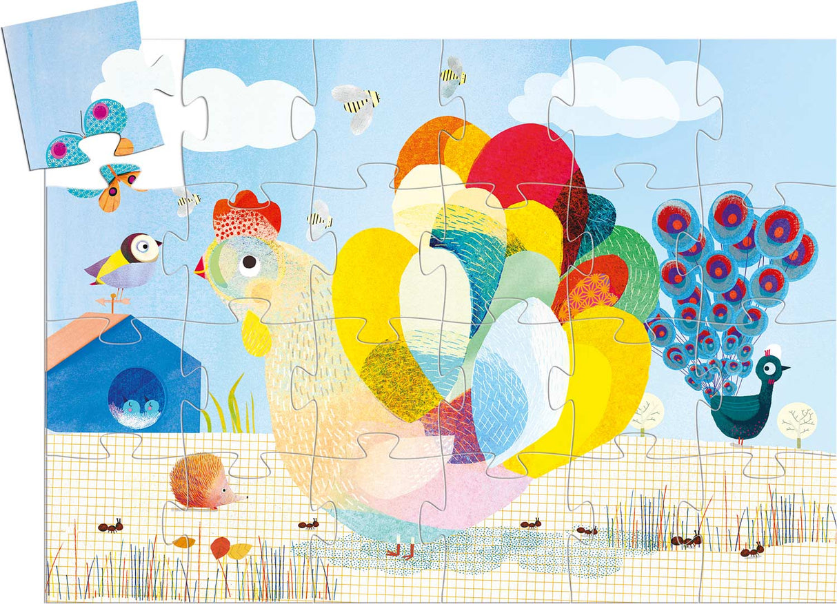 Silhouette Puzzles - Raoul The Hen - 24pcs