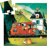 Mini Silhouette Puzzles - The Fire Truck - 16pcs