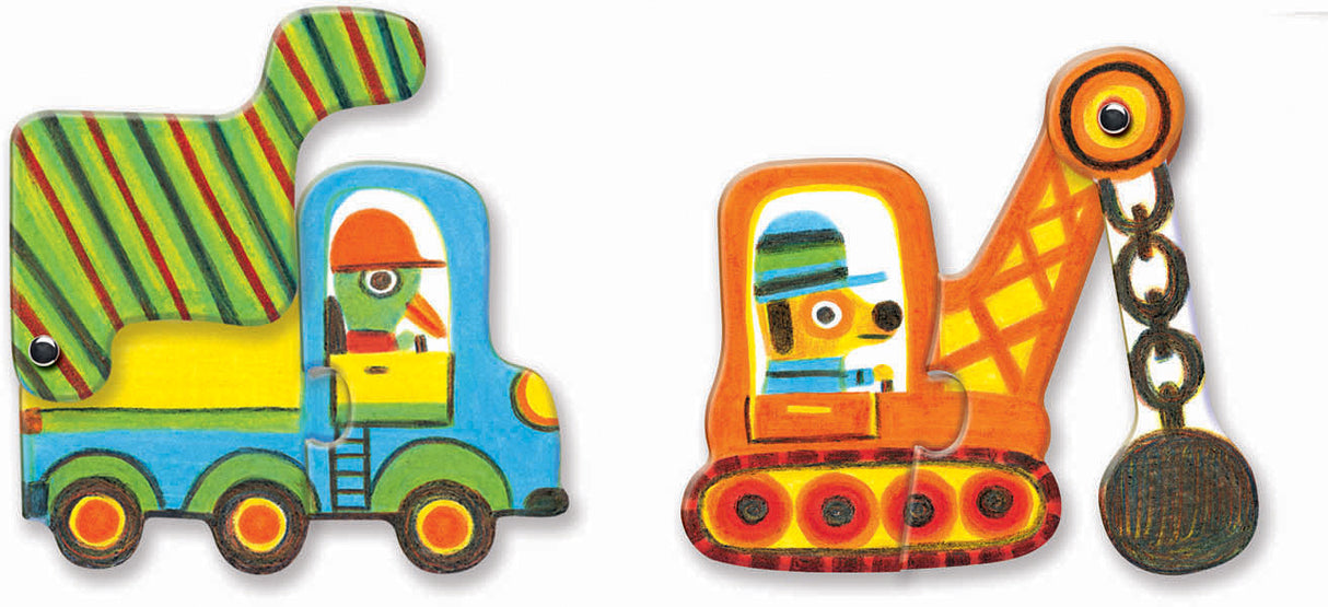 Educational Games - Duo Puzzle Articulo Vehicles