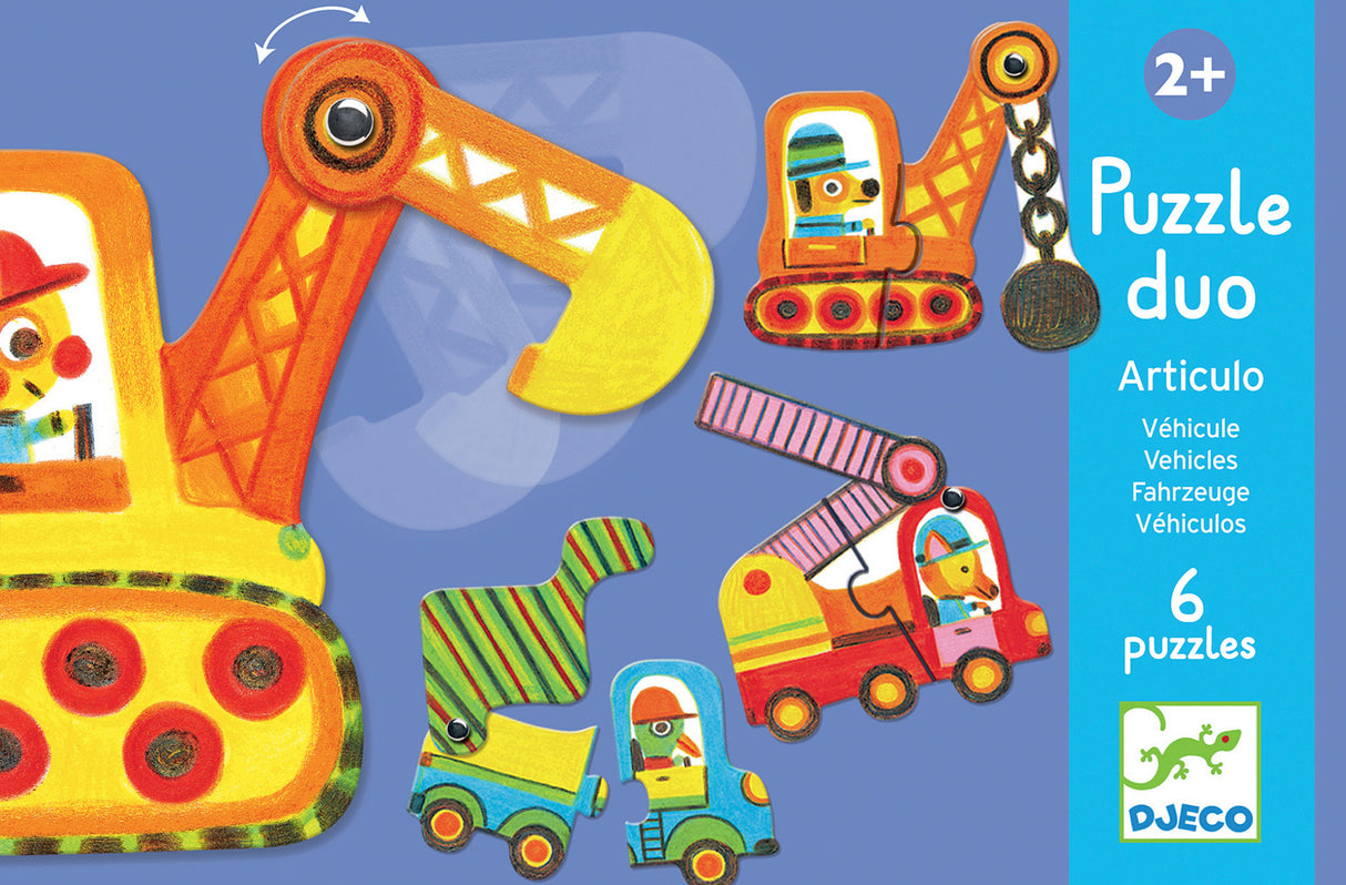 Educational Games - Duo Puzzle Articulo Vehicles