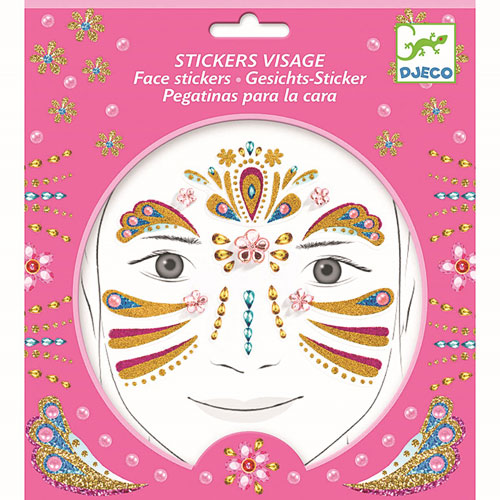 Face Stickers Gold Princess