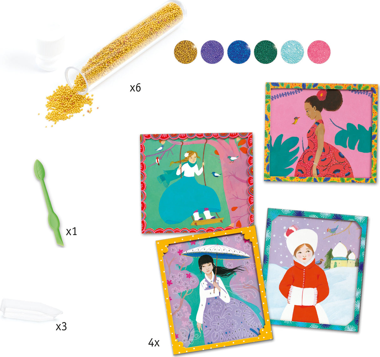 Djeco Around The World Artistic Beads Craft Kit