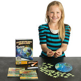 Glow in the Dark Earth and Stars Wall and Ceiling Decals