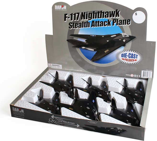 F-117 Die-Cast Pullback Plane