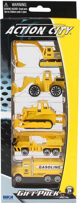 5 piece Construction Vehicle gift pack