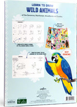 Learn to Draw Wild Animals (Art book with Stickers)