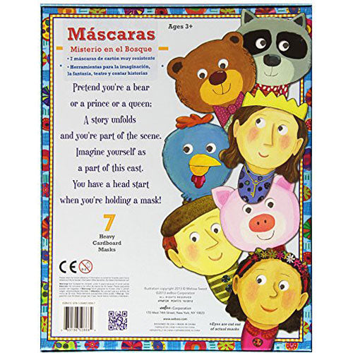 eeBoo Play Masks - Mystery in the Forest