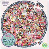 Women March! 500 Piece Round Puzzle