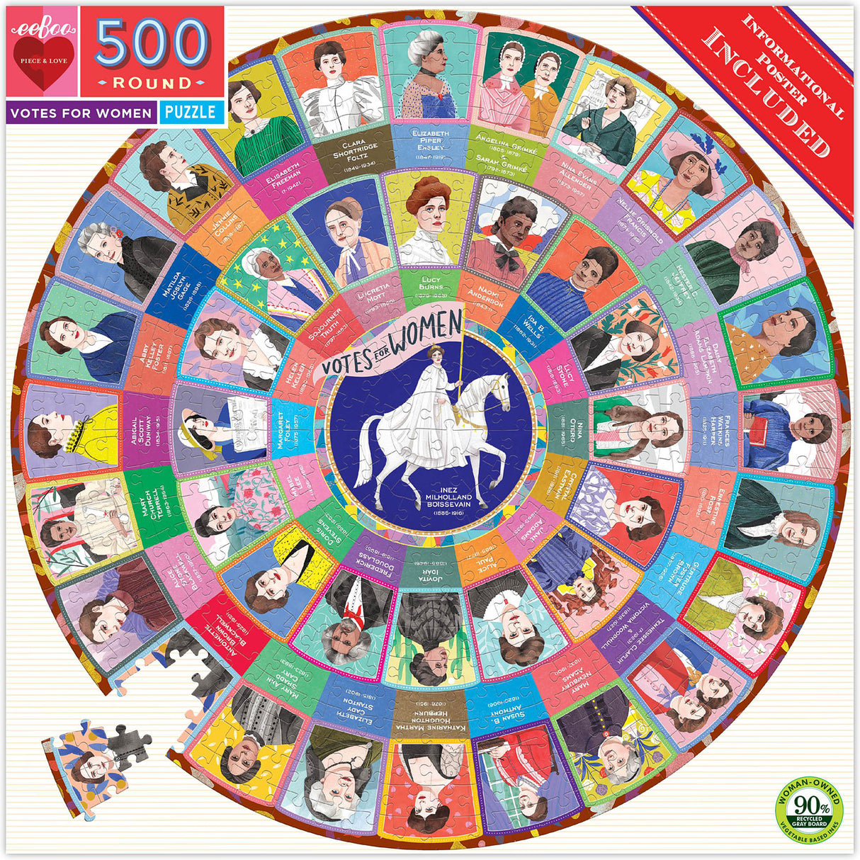 Votes for Women 500 Piece Round Puzzle