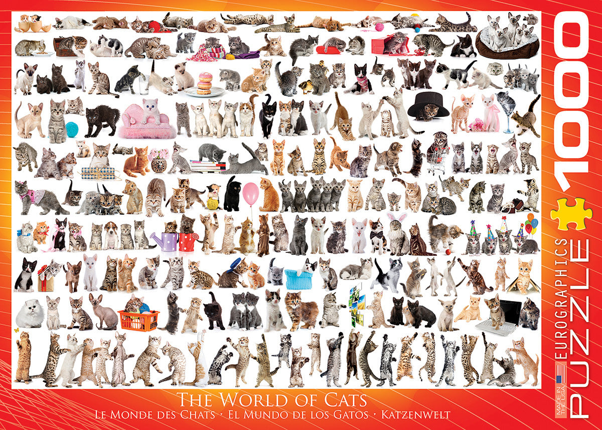 World of Cats 1000-Piece Puzzle