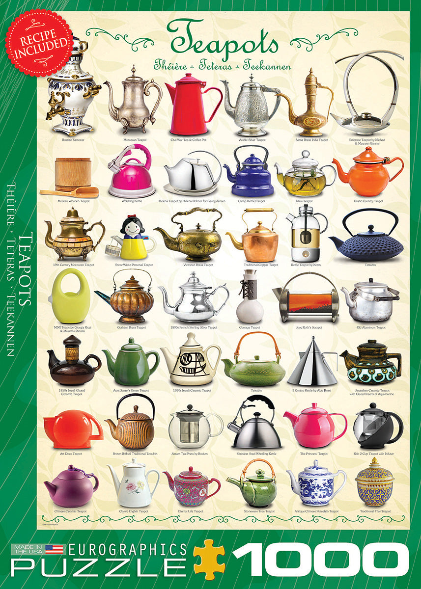 Teapots 1000-Piece Puzzle