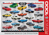 American Muscle Car Evolution 1000-piece Puzzle