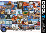 USA Globetrotter 1000-Piece Puzzle