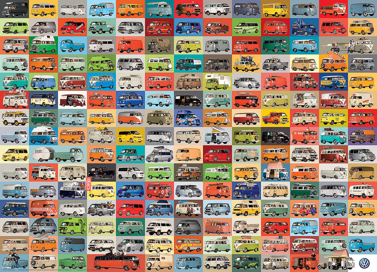 Volkswagen Groovy Bus 1000-Piece Puzzle
