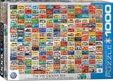 Volkswagen Groovy Bus 1000-Piece Puzzle