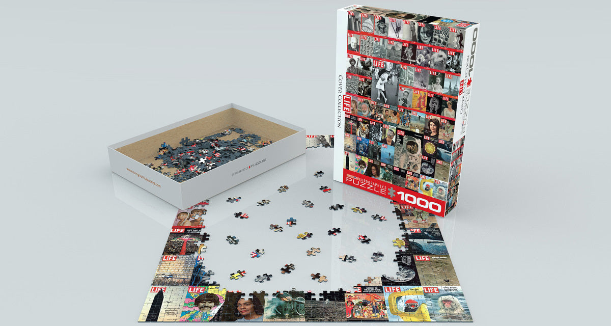 LIFE Magazine-Vintage Cover Collage 1000-Piece Puzzle