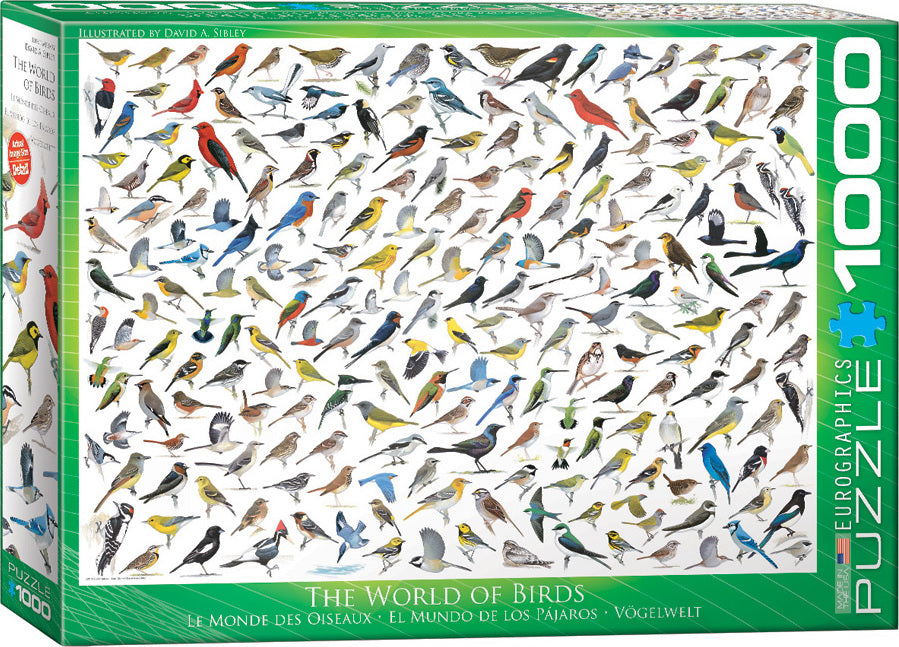 The World of Birds, by David Sibley 1000-Piece Puzzle