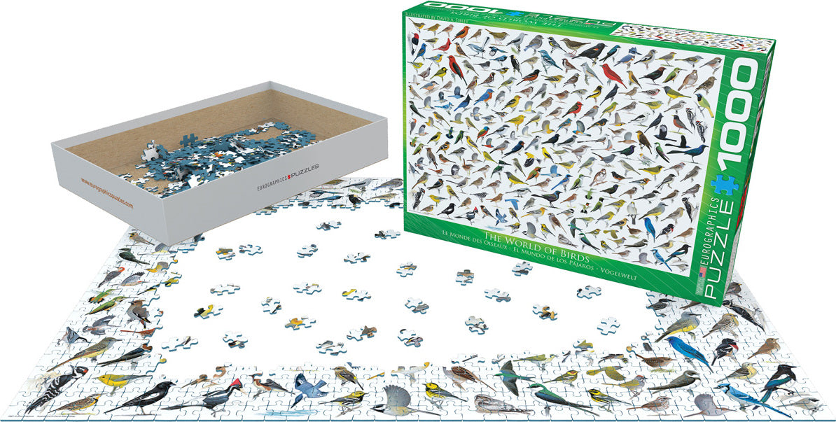 The World of Birds, by David Sibley 1000-Piece Puzzle