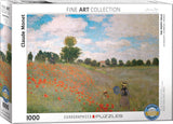 Claude Monet-The Poppy Field 1000-Piece Puzzle