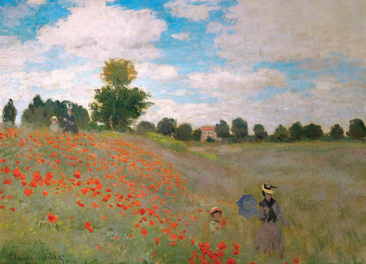 Claude Monet-The Poppy Field 1000-Piece Puzzle