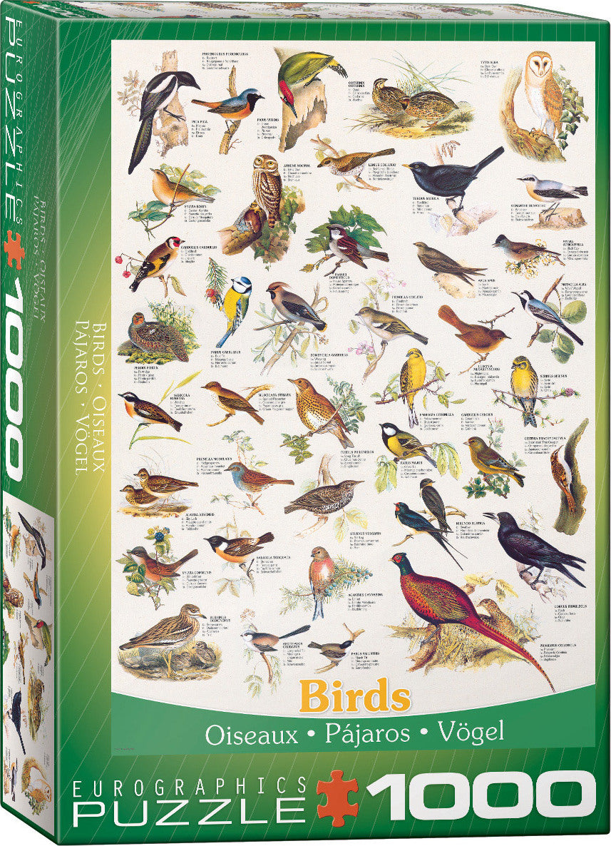 Birds Fields and Gardens 1000-Piece Puzzle