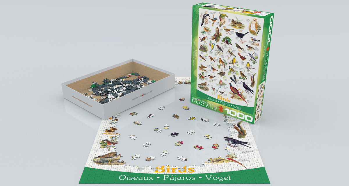 Birds Fields and Gardens 1000-Piece Puzzle