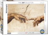 Creation of Adam by Michaelangelo 1000-Piece Puzzle