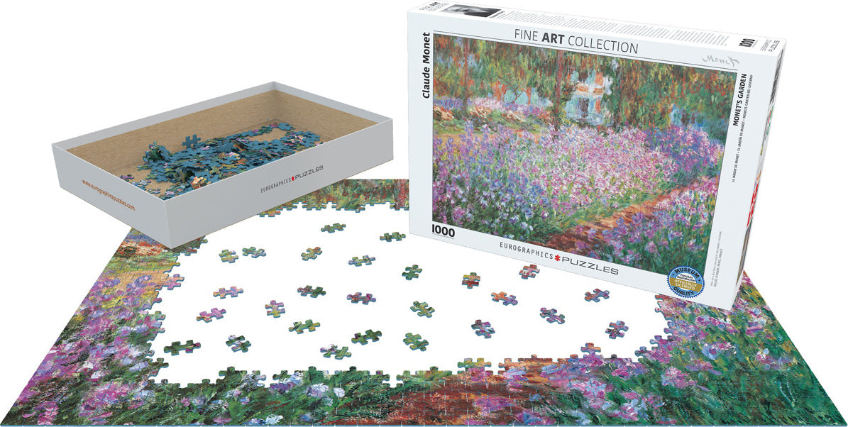 The Artist's Garden by Claude Monet 1000-Piece Puzzle