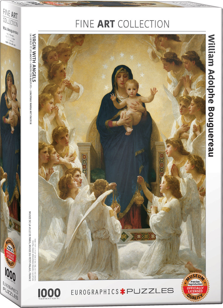 Virgin with Angels by William Bouguereau 1000-Piece Puzzle