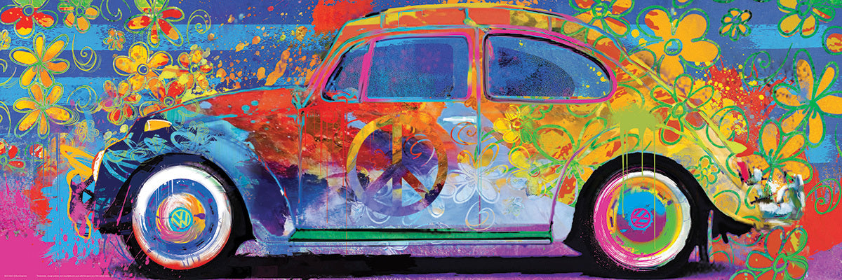 Panoramic Puzzles - VW Beetle Splash by Parker Greenfield