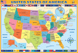 Map of the United States of America 200-Piece Puzzle