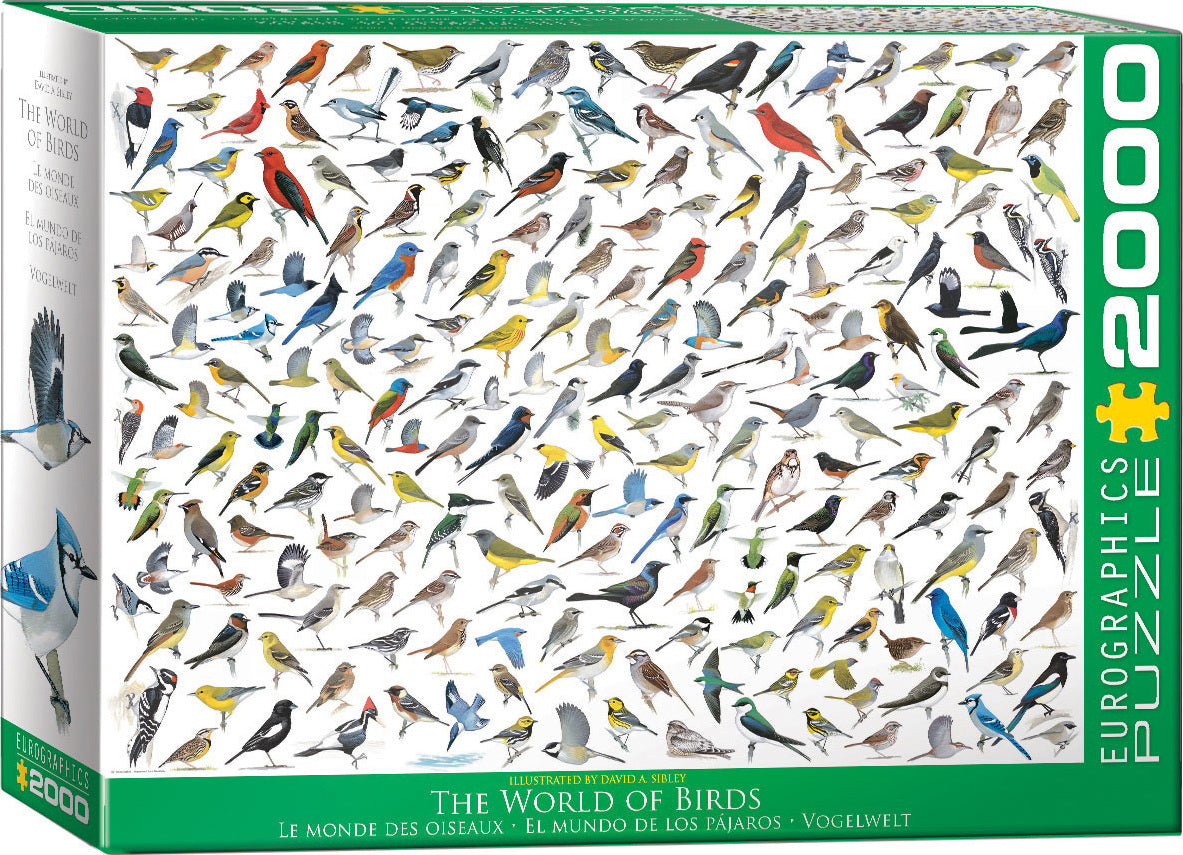 The World of Birds, by David Sibley 2000-Piece Puzzle