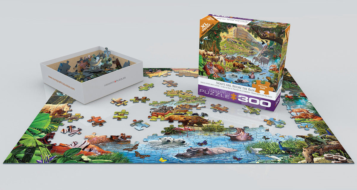 Noah's Ark Before the Rain by Steve Crisp 300-Piece Puzzle (Small box)