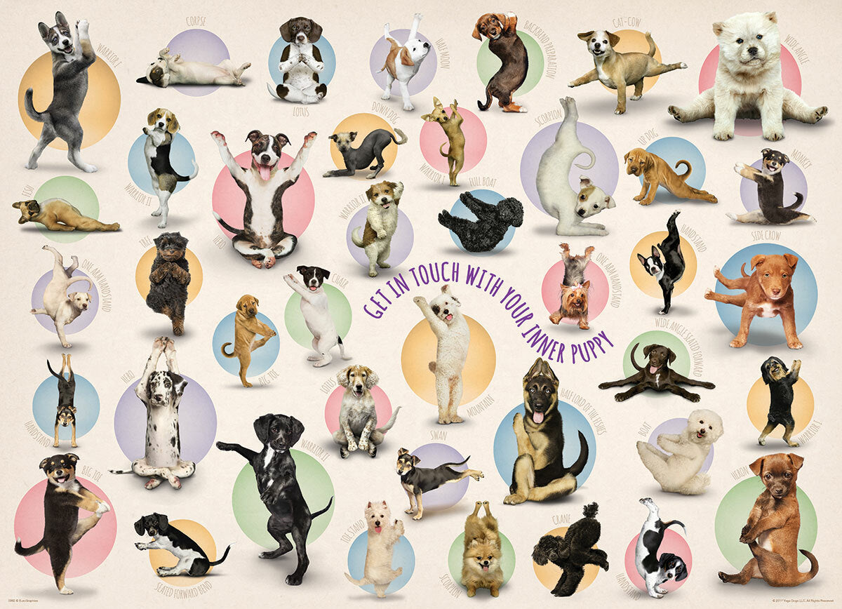Yoga Puppies 300-Piece Puzzle (Small box)