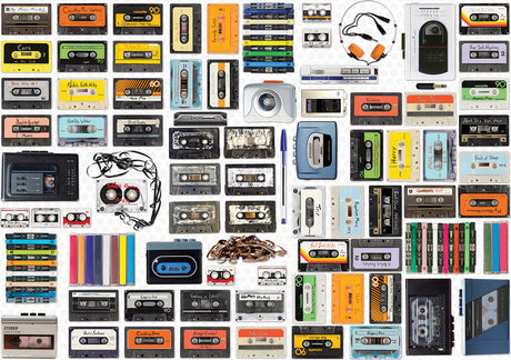Cassette Player Shaped Tin 550-Piece Puzzle