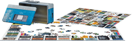 Cassette Player Shaped Tin 550-Piece Puzzle