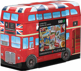 London Bus Shaped Tin 550-Piece Puzzle
