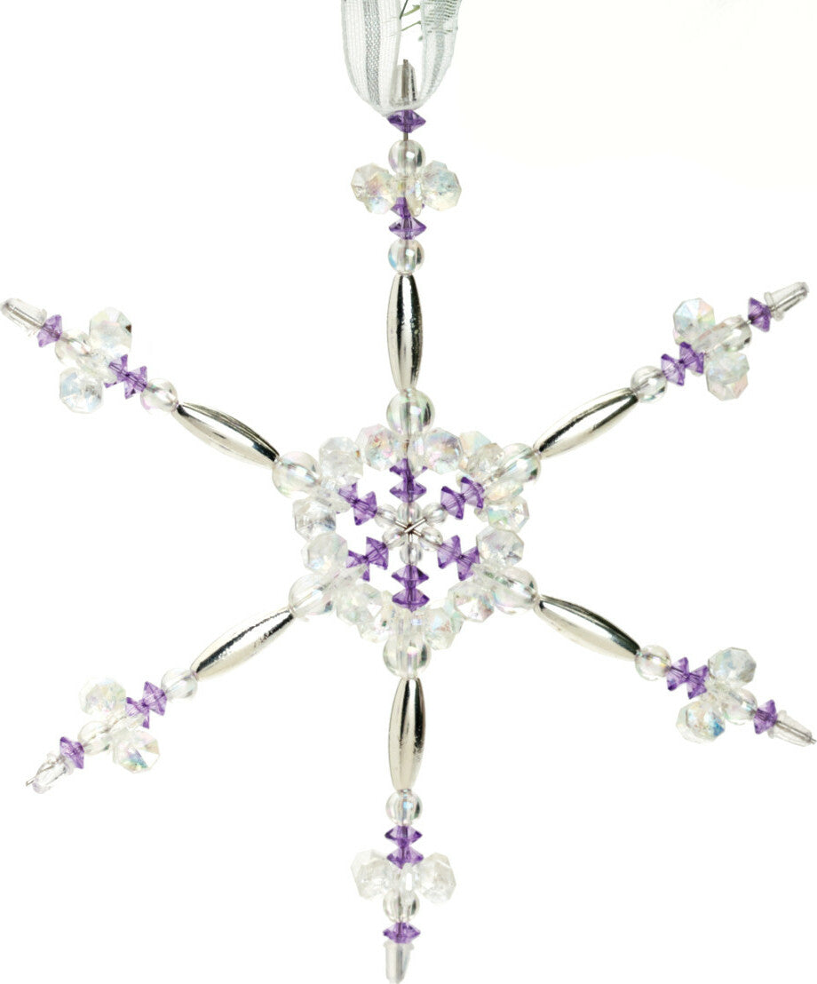 Beaded Snowflake Ornaments