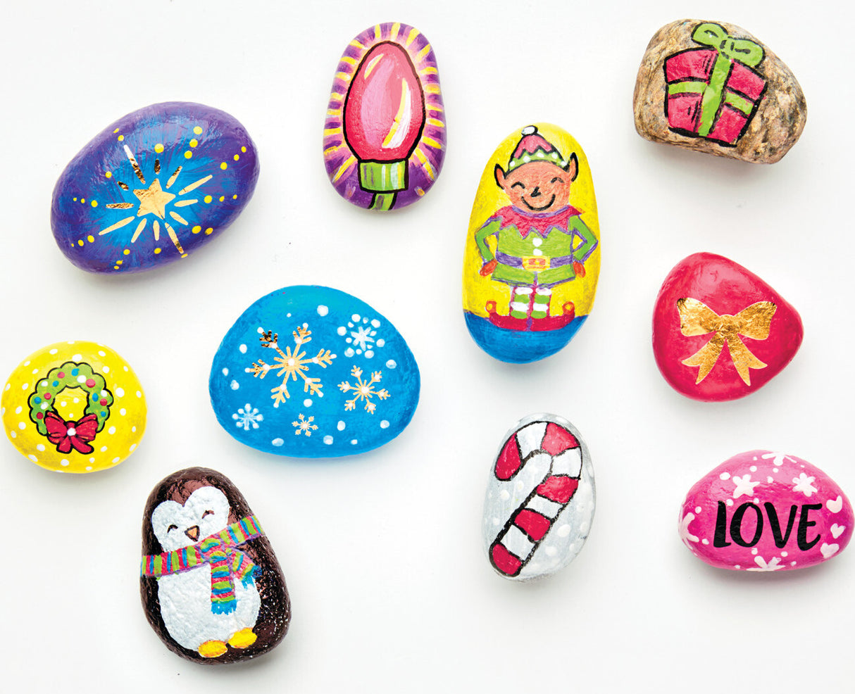 Holiday Hide And Seek Rock Painting Kit
