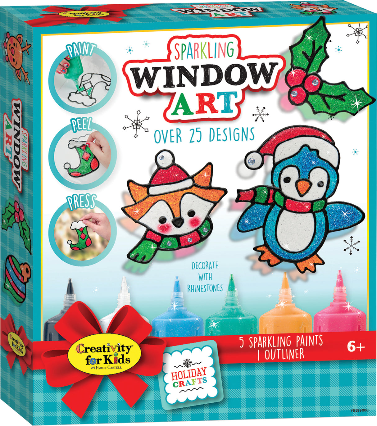 Holiday Sparkling Window Art