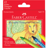 12 ct Jumbo GRIP Triangular Crayons