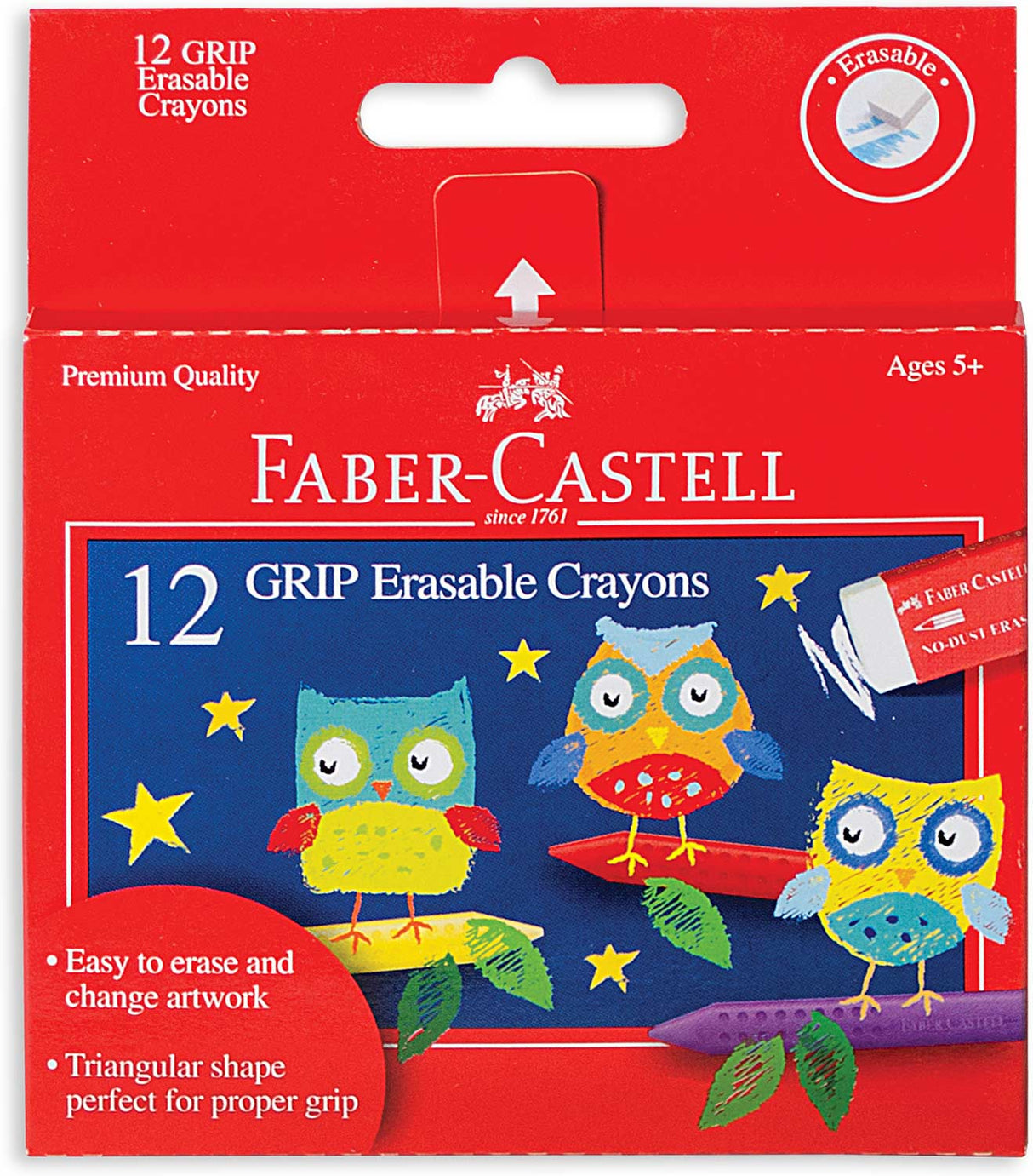 12ct GRIP Erasable Crayons