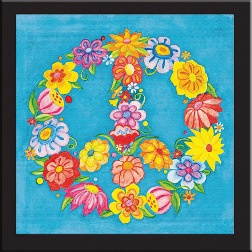 paint by number peace sign