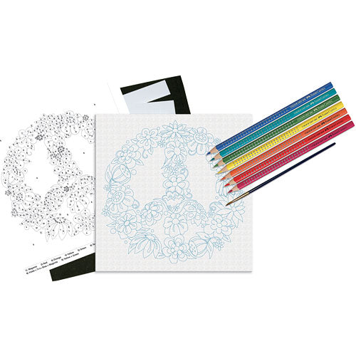 paint by number peace sign